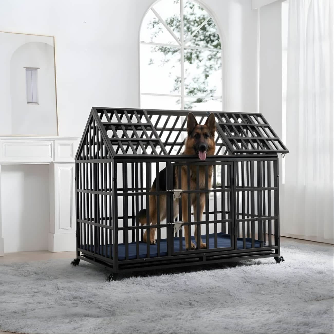 Durable Steel Dog Cage in Pune at best price by Shri Samath Krupa