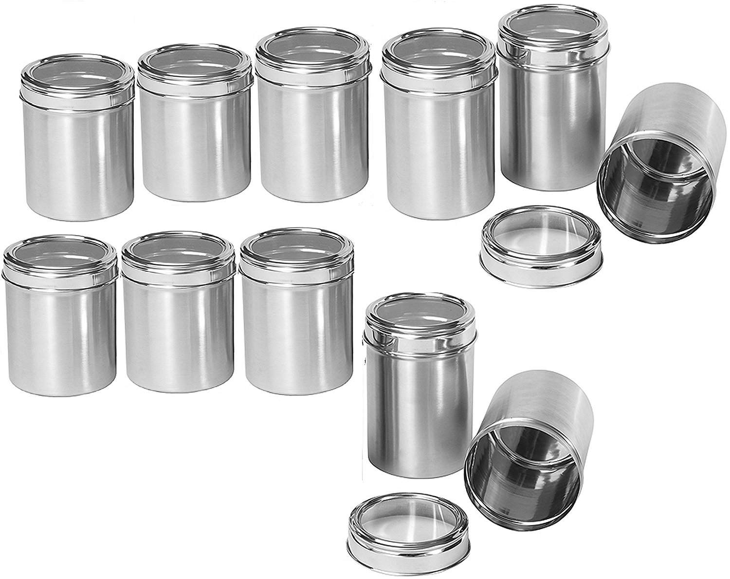 Buy Dynore Stainless Steel Canister Set Set Of 11 Silver Features Price Reviews Online In India Justdial