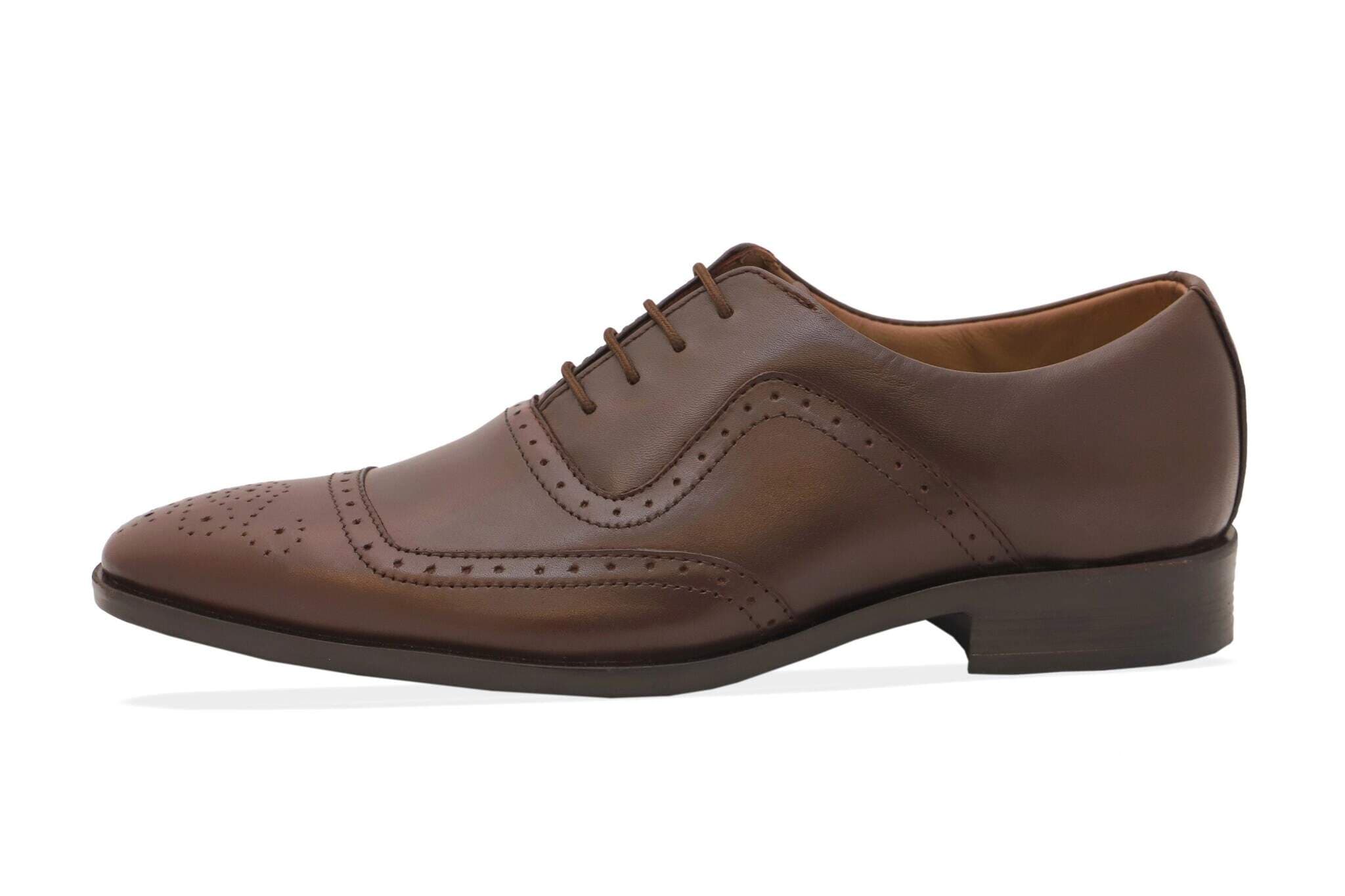 EECOES TAN BROWN LEATHER SHOES-2 in Agra at ₹ 2,899 Unit by