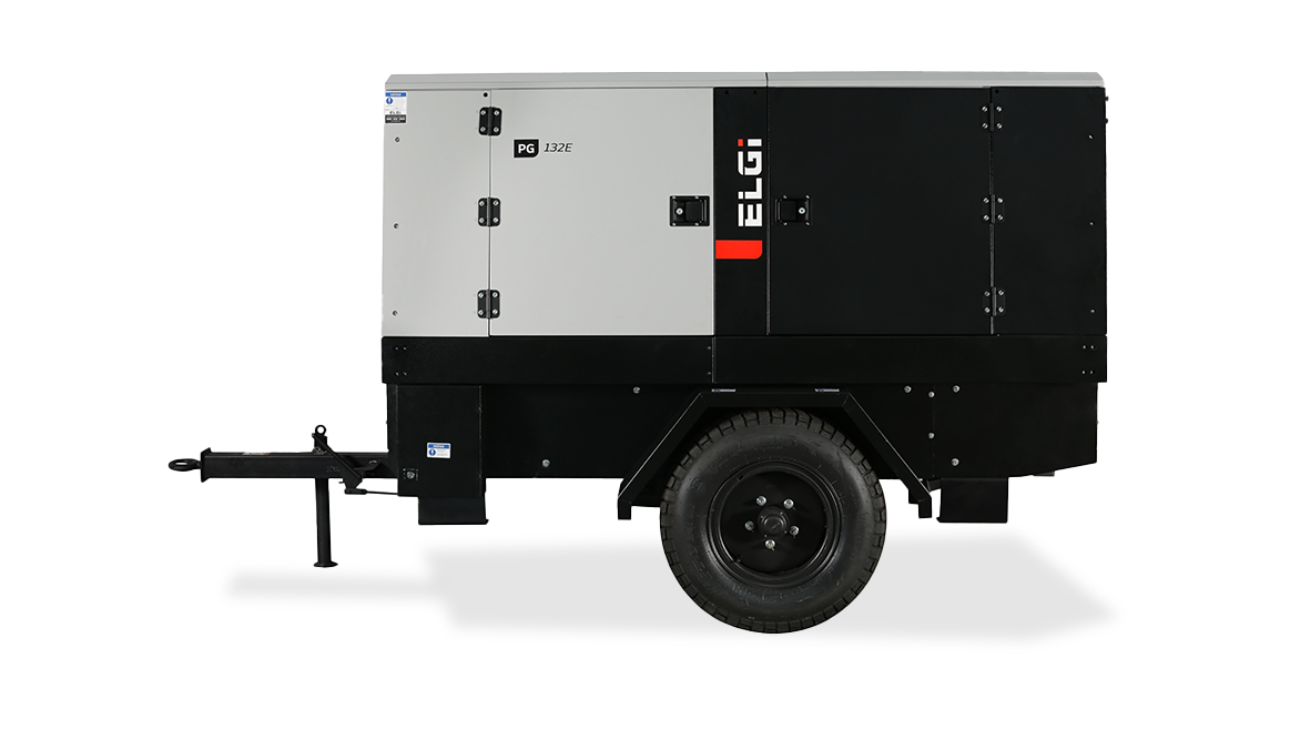 ELGI 131-550 CFM Electric Powered Air Compressor (PG 132E) in