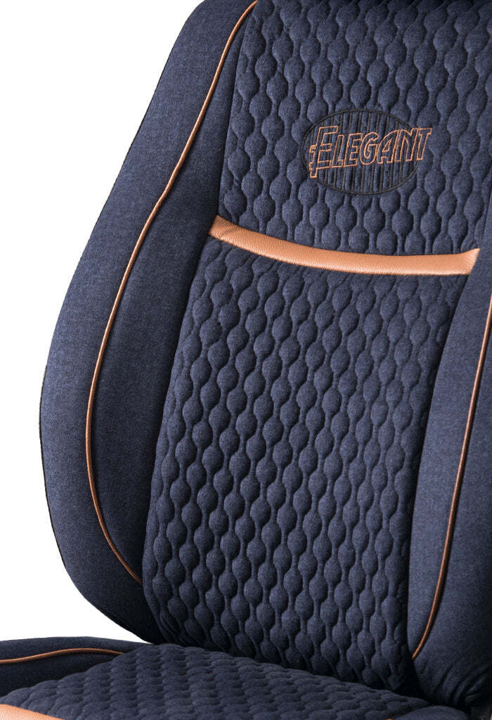 Elegant Denim Retro Velvet Fabric Car Seat Cover For Hyundai Grand