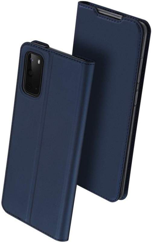 Elica FV-554 Leather Flip Cover (Samsung Galaxy S20 Ultra, Black