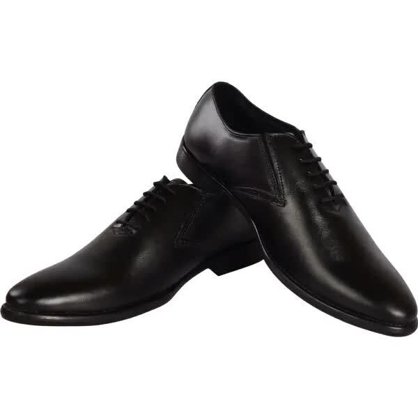 Elite Footwear Genuine Leather Formal Shoe For Men (Black) in