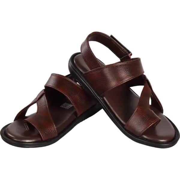 Elite Footwear Synthetic Leather Sandal For Men (Brown, G239189