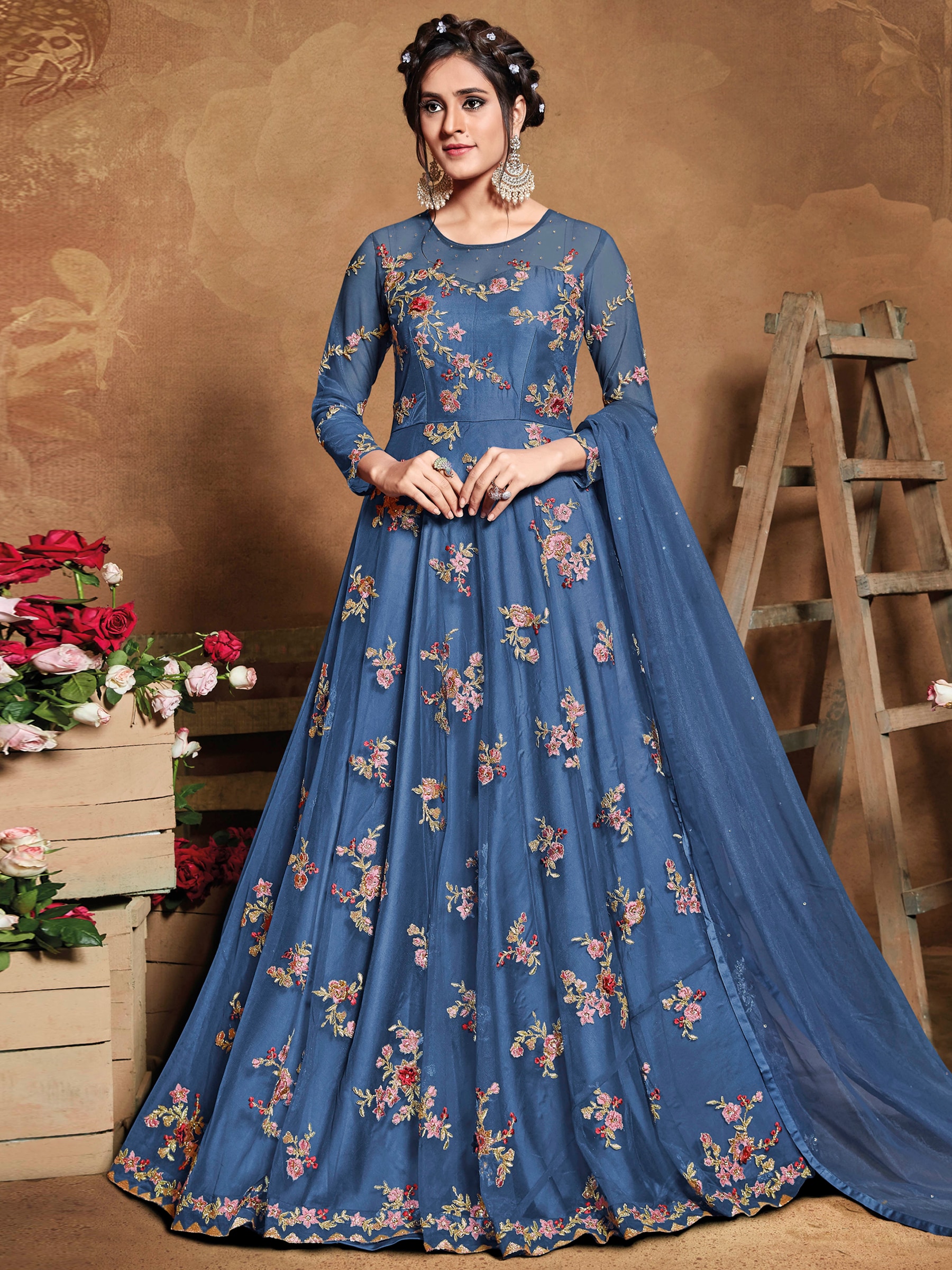 Embroidered Ladies Dress Material in Surat at 535 - 648 / Unit by Pashupati Textile - Justdial Embroidered Ladies Dress Material in Surat at 535 - 648 / Unit by Pashupati Textile - Justdial
