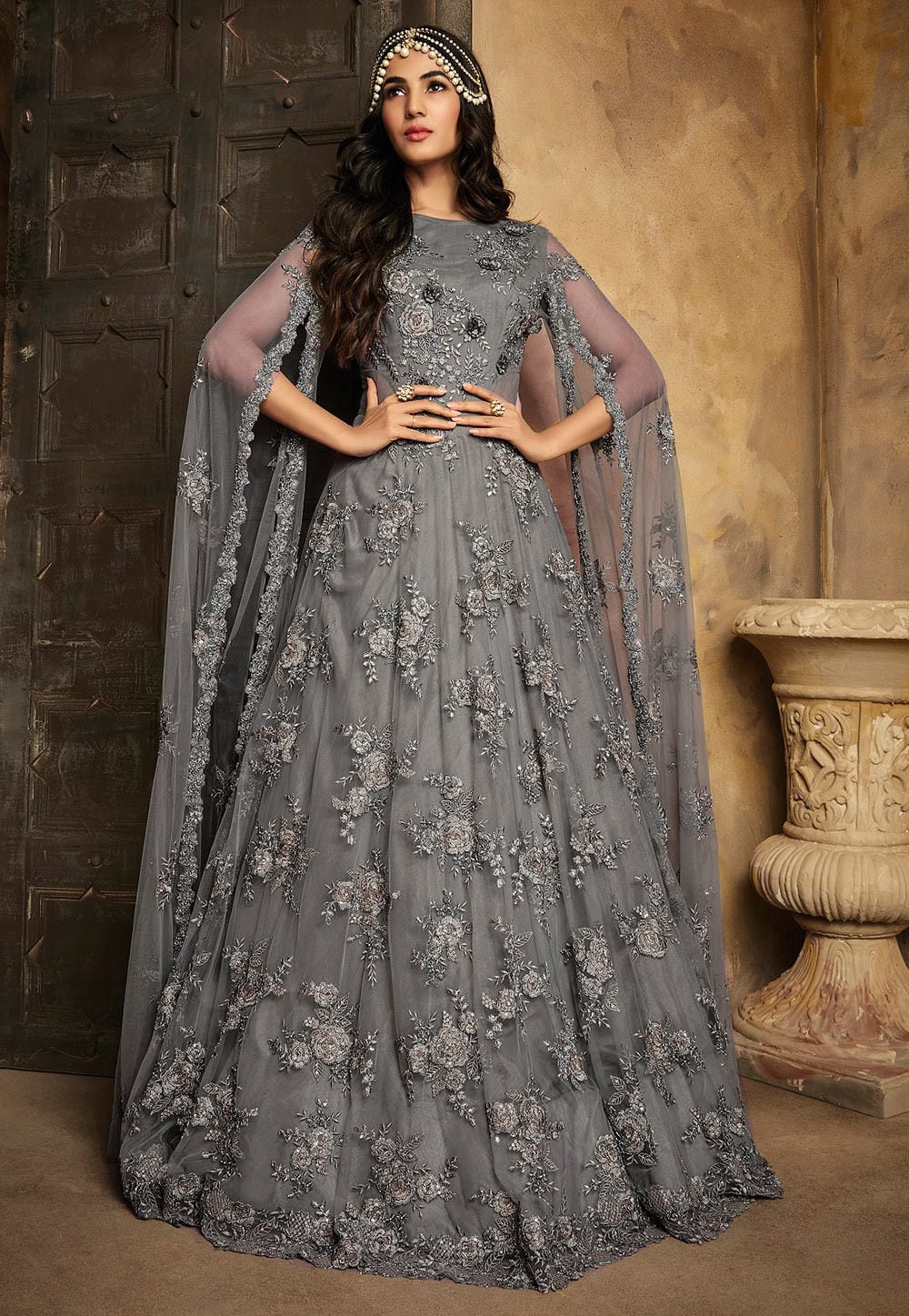 Embroidered Net Fabric Gown in Surat at best price by Rangoli Fashion
