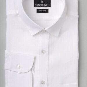 Emerald Men's Slim Fit White Cotton Formal Shirt in Kannur at