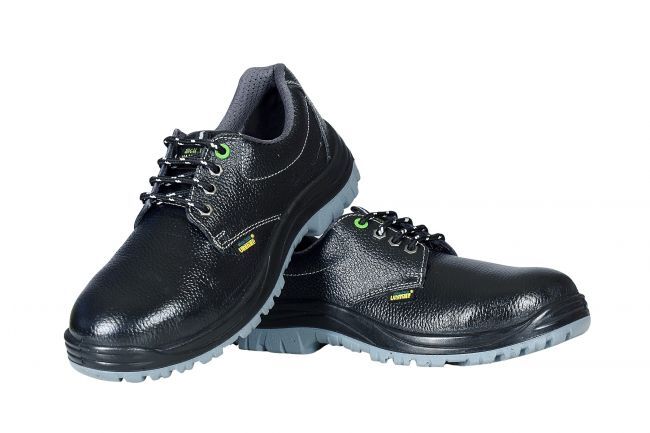 HIGH-TECH HT-802) Leather Safety Shoe Black in Hyderabad at