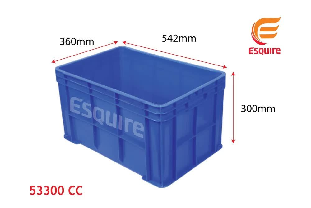 Esquire Crate 53300 CC / Plastic Storage Crate / Size