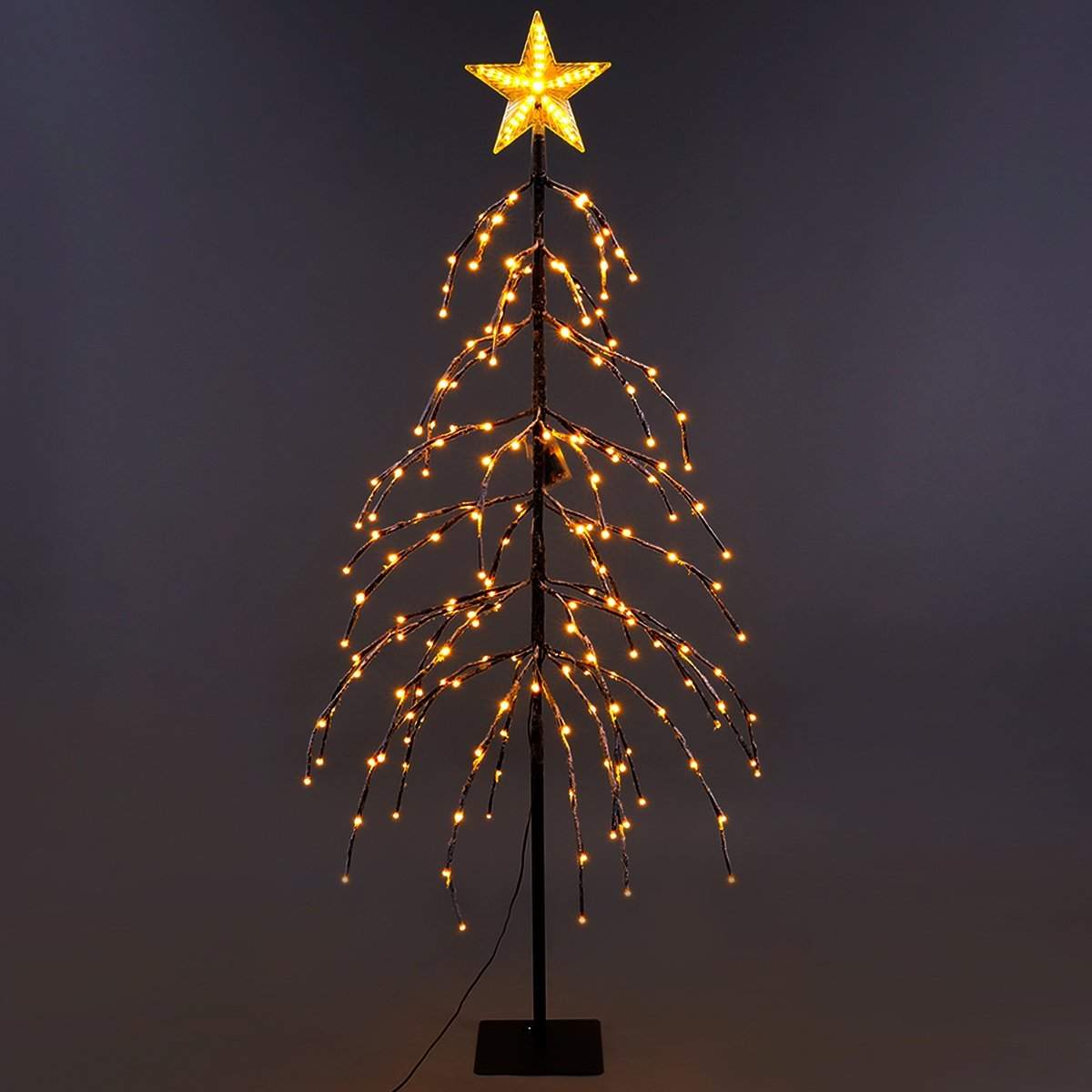 Buy Excelvan 1 5m 5ft 176 Leds Fir Snow Upside Down Tree Light Warm White Light Brown Branches For Home Party Wedding Christmas Indoor Outdoor Decoration Hg C007 Features Price Reviews Online In India Justdial