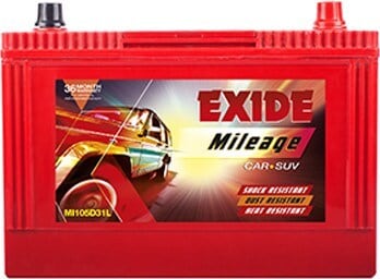 EXIDE Mileage Car Battery (MLDIN55) in Bangalore at ₹ 7,500 / Piece by ...