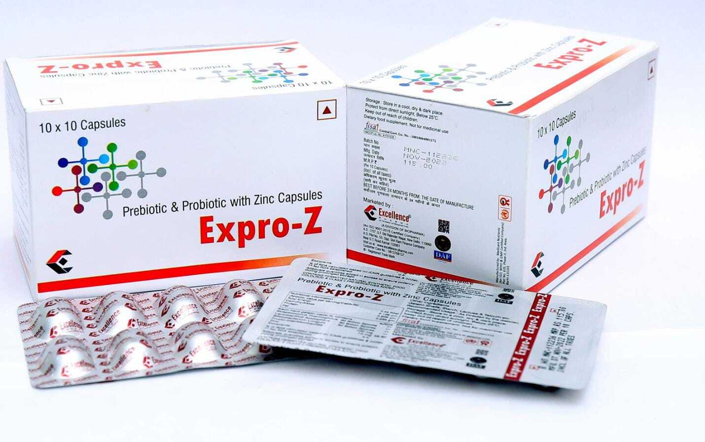 Expro-Z Prebiotic with Zinc Capsules Dose 225 mg in Lucknow at