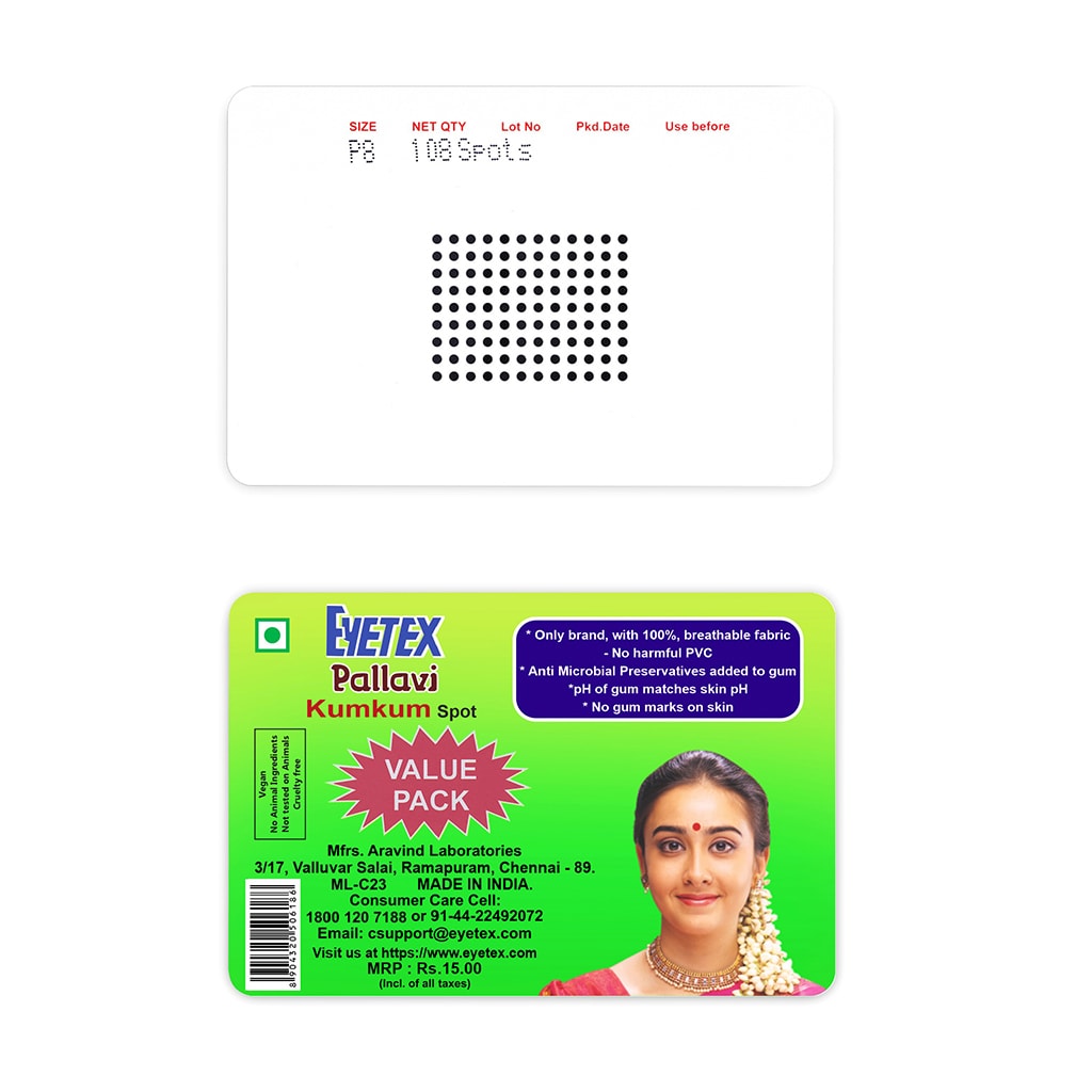 Eyetex Pallavi Sticker Kumkum In P8 in Solapur