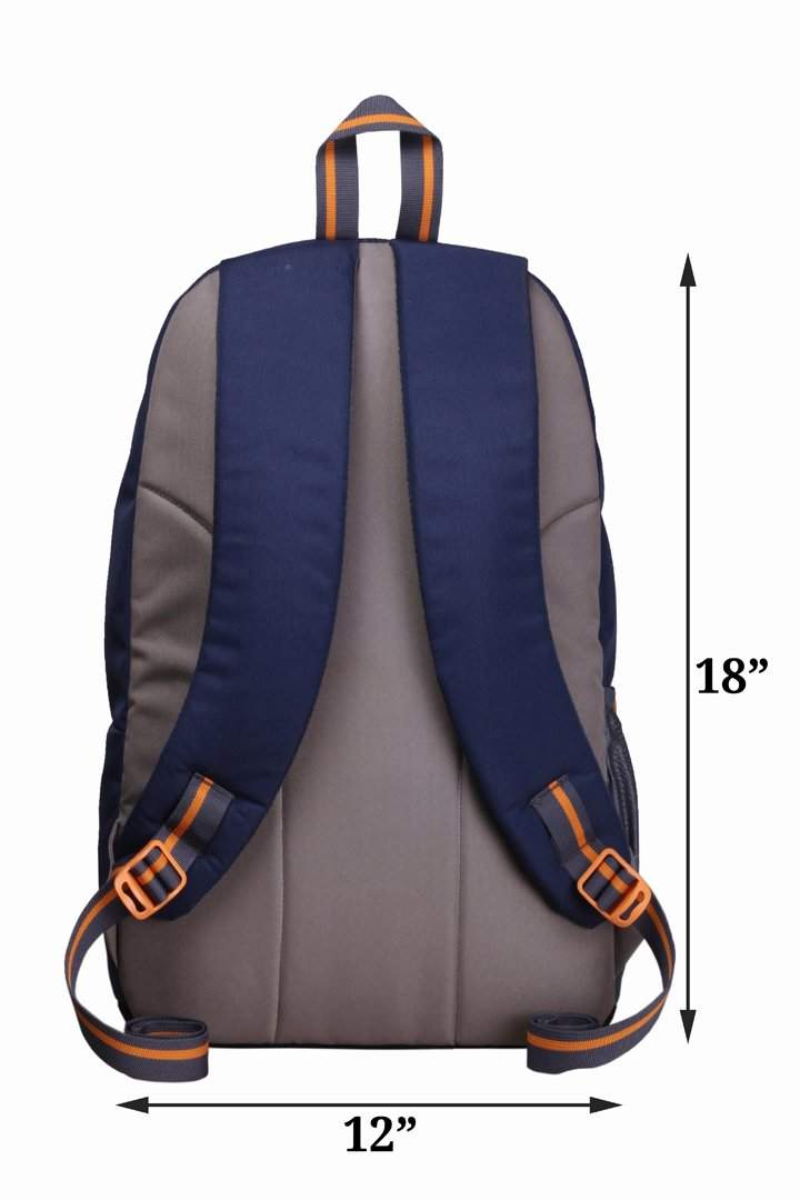 F GEAR Castle 22 Ltrs Navyblue Orange Casual Backpack (2181) in - Main Image