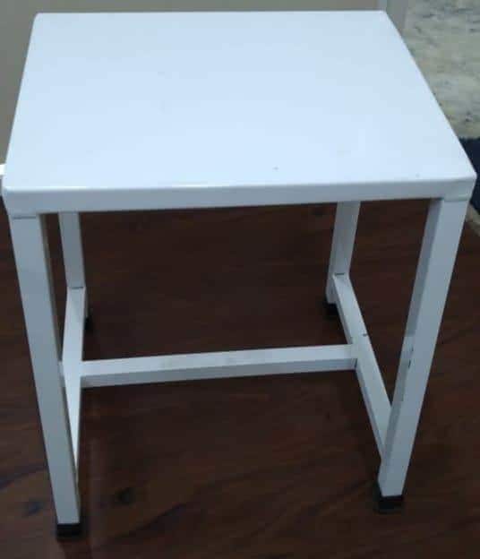 Height Adjustable MDF Fabric Cutting Table White with Foldable Design