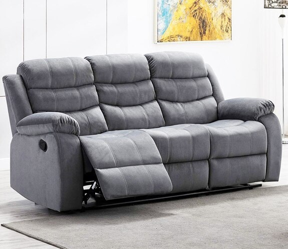 Fabric Recliner Sleek Modern Reclining Sofas Fabric Three Seater