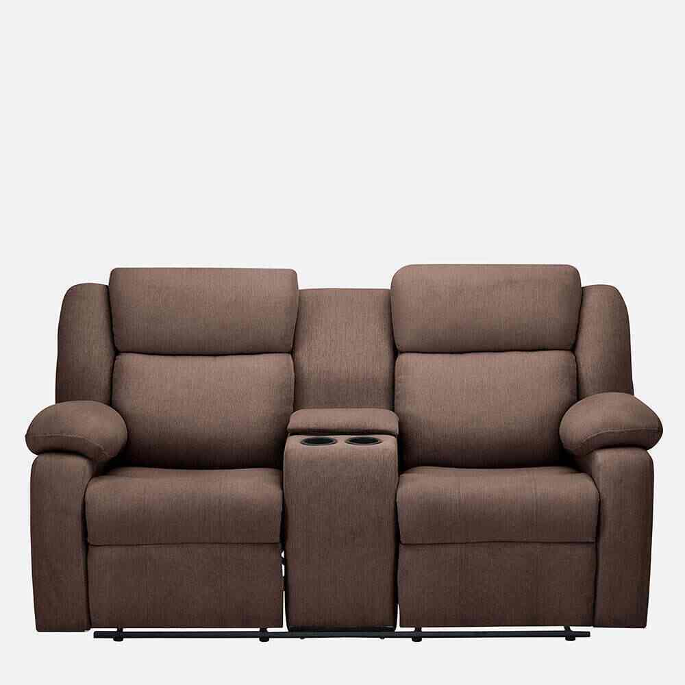 Fabric Two Seater Recliner Sofa (Brown) in Bangalore at ₹ 24,500