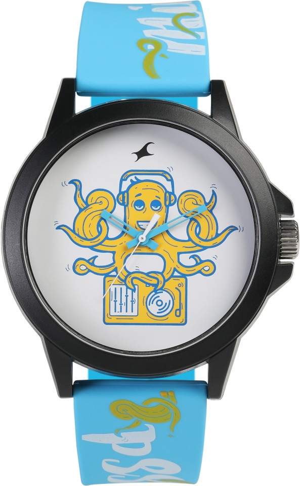 Fastrack 38024PP44 Tees Wicked Lines Analog Watch For Men