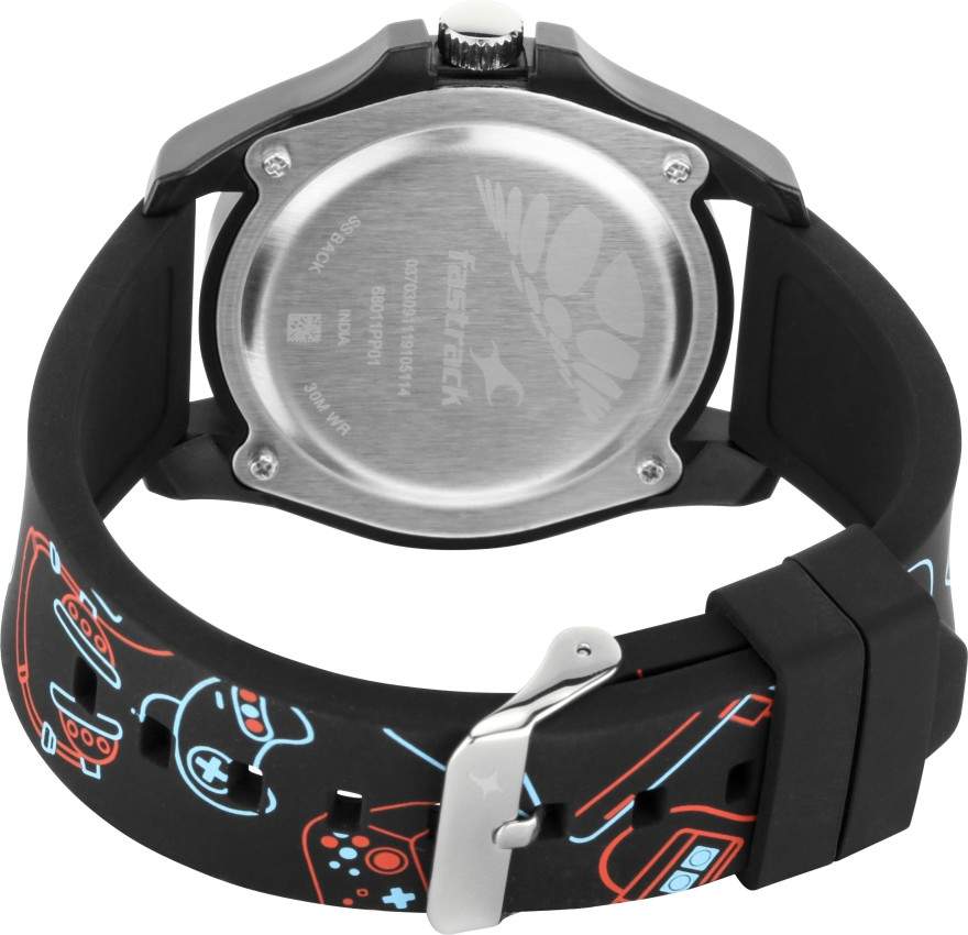 Fastrack 68011PP01 Tees Analog Watch For Men Women (Silicone