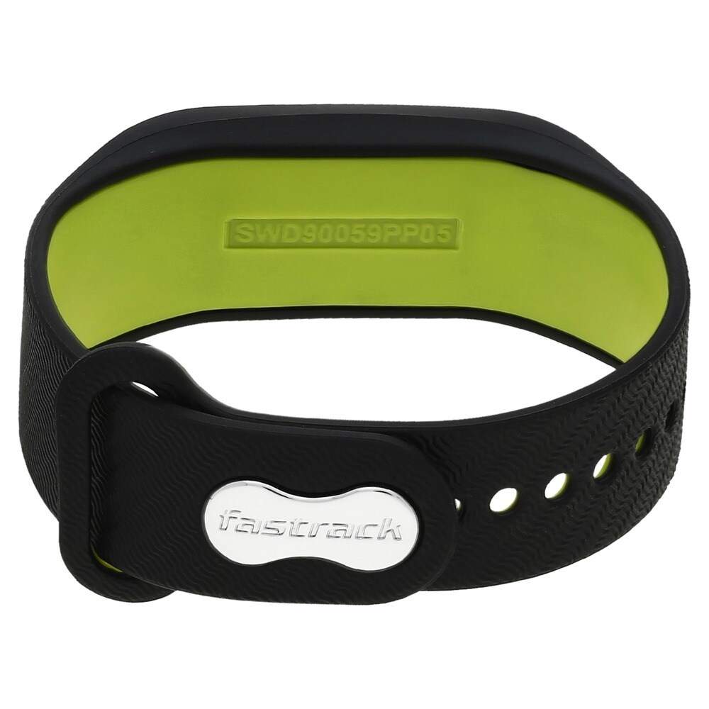 Fastrack Reflex Smart Band In Midnight Black With Neon Green