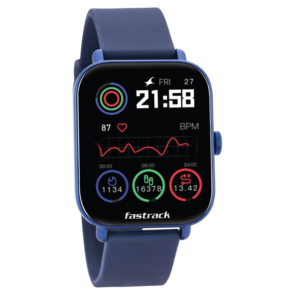 Fastrack New Reflex Vox Bluetooth Calling Smart Watch (Blue