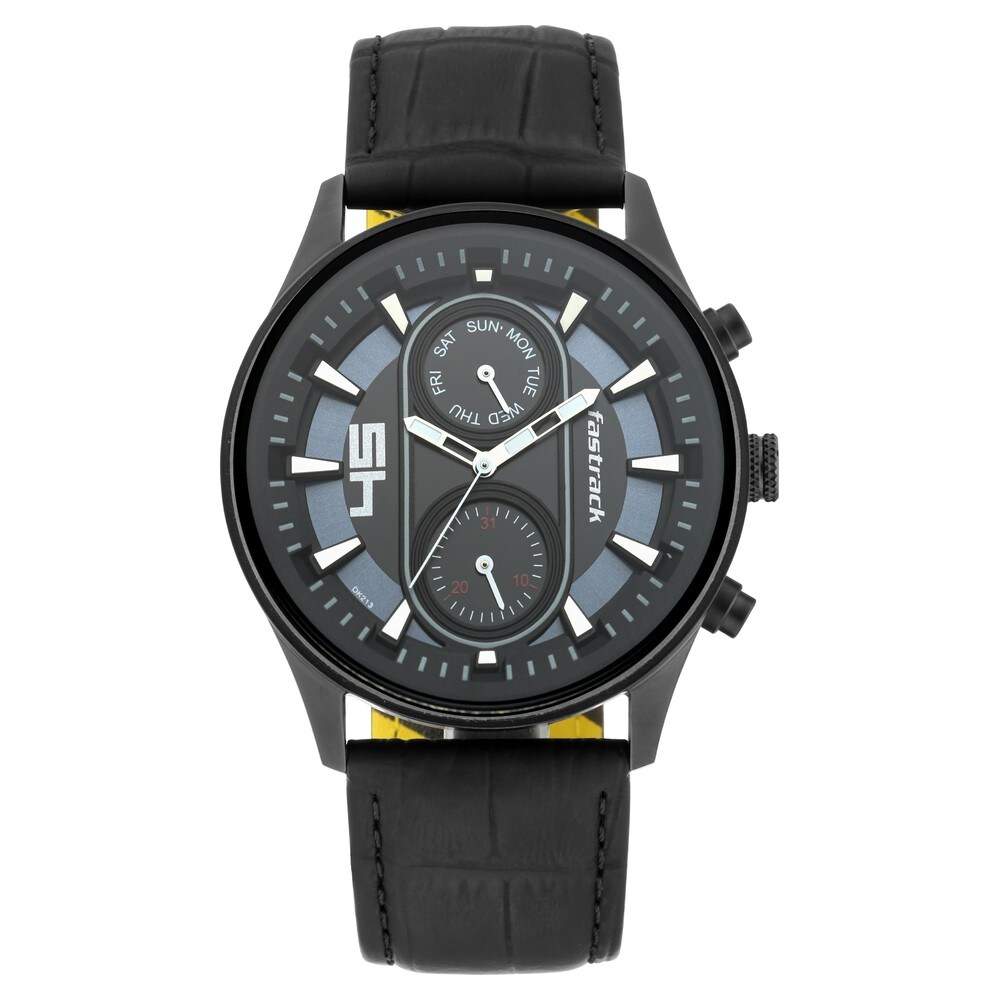 Leather Strap Fastrack Offers 2021 Fastrack 3227SL01 Fastfit Black