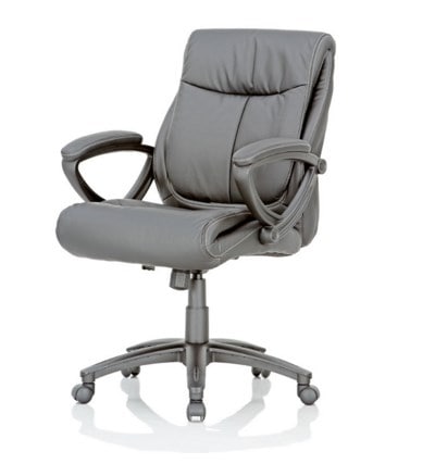 Featherlite Tycoon Leatherette MB Office Chair Black [CS 676 C] in