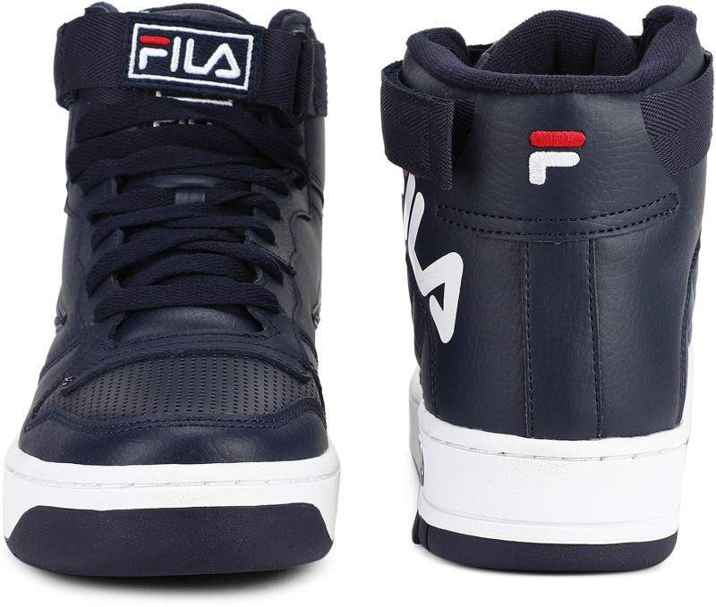 Fila Fx-100 Big Logo SS 19 High Tops For Men (Size 7, Navy) in