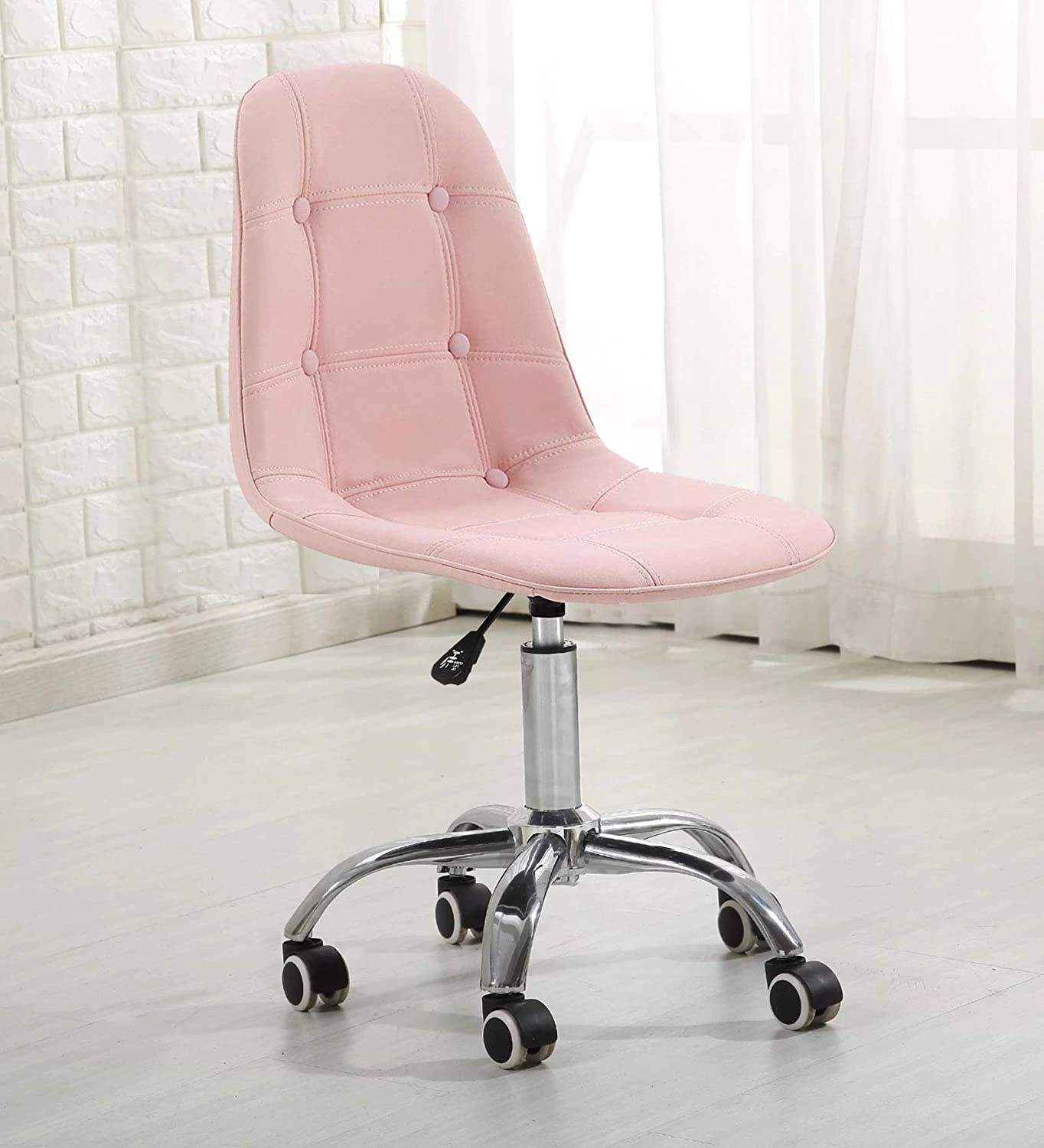 Finch Fox Charles Jacob Revolving Study Chair (Baby Pink Faux