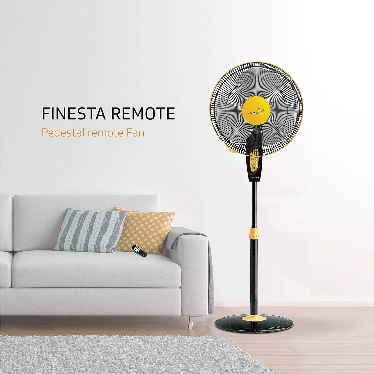 Buy ANSIO High Speed Pedestal Fan with 2 Hour Timer 400 mm
