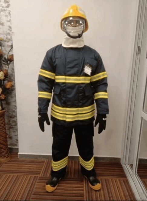 Firefighter Fire Resistant Clothing Material Fire Suit, Polyester