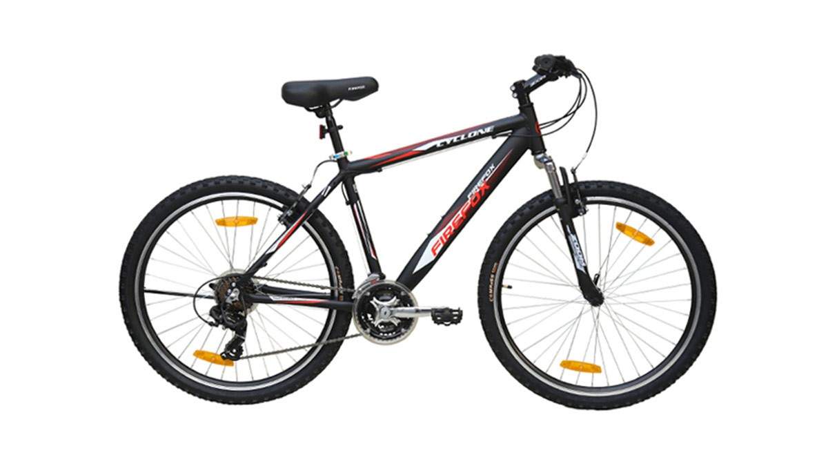 FIREFOX Cyclone V Bicycle (49 cms) Matt Black and Blue in