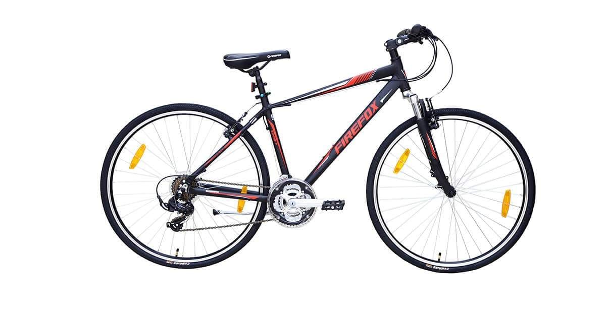 FIREFOX Road Runner Pro V Hybrid 45 cm City Bicycle (Black) in