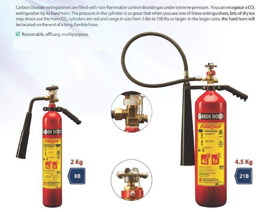 Firequip 4 5 Kg Co2 Fire Extinguisher in Chandigarh Dealers, Manufacturers & Suppliers Justdial