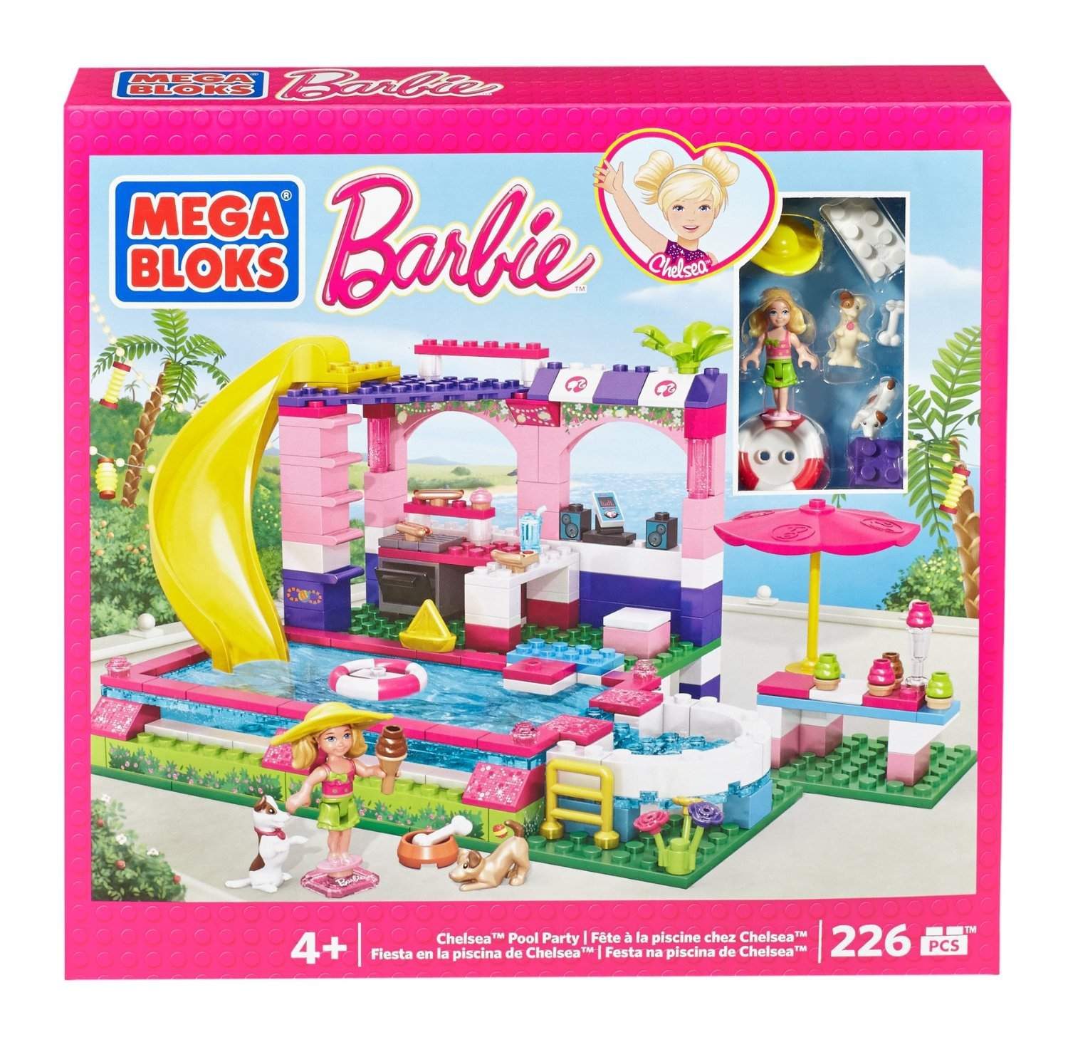 Buy Fisher Price Mega Bloks Barbie Chelsea Pool Party Multi Color Features Price Reviews Online In India Justdial