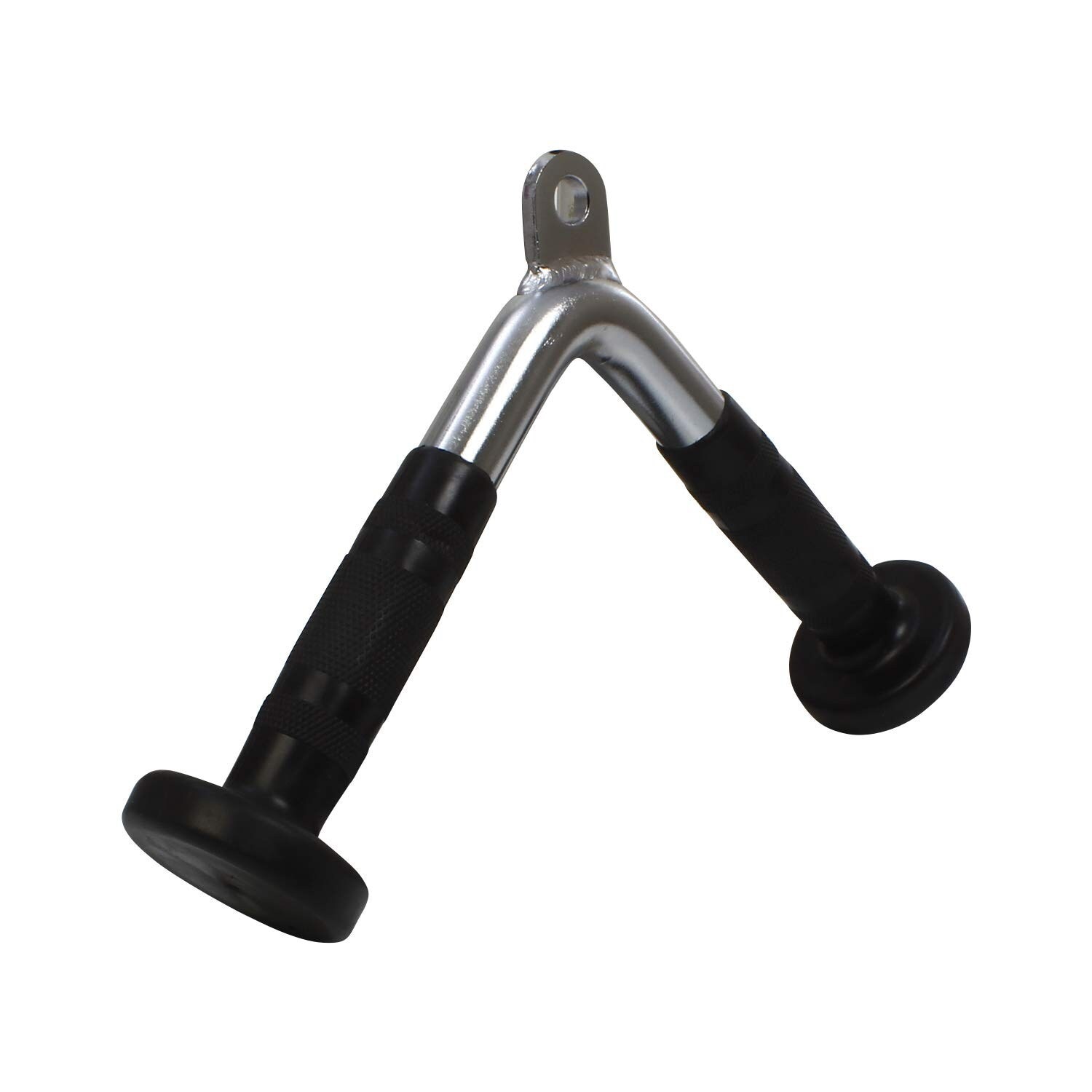 Body-Soid Pro-Grip Solid Steel Machine Bar Cable Attachments with Rubber  Grips