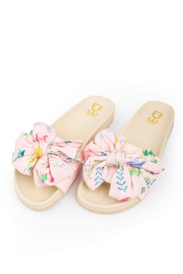 FIZZY GOBLET Womens Paradise (Limited Edition) Slider Flats (Pink