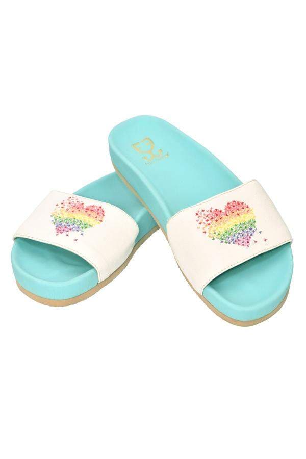 FIZZY GOBLET Womens Pride Parade (Limited Edition) Slider Flats