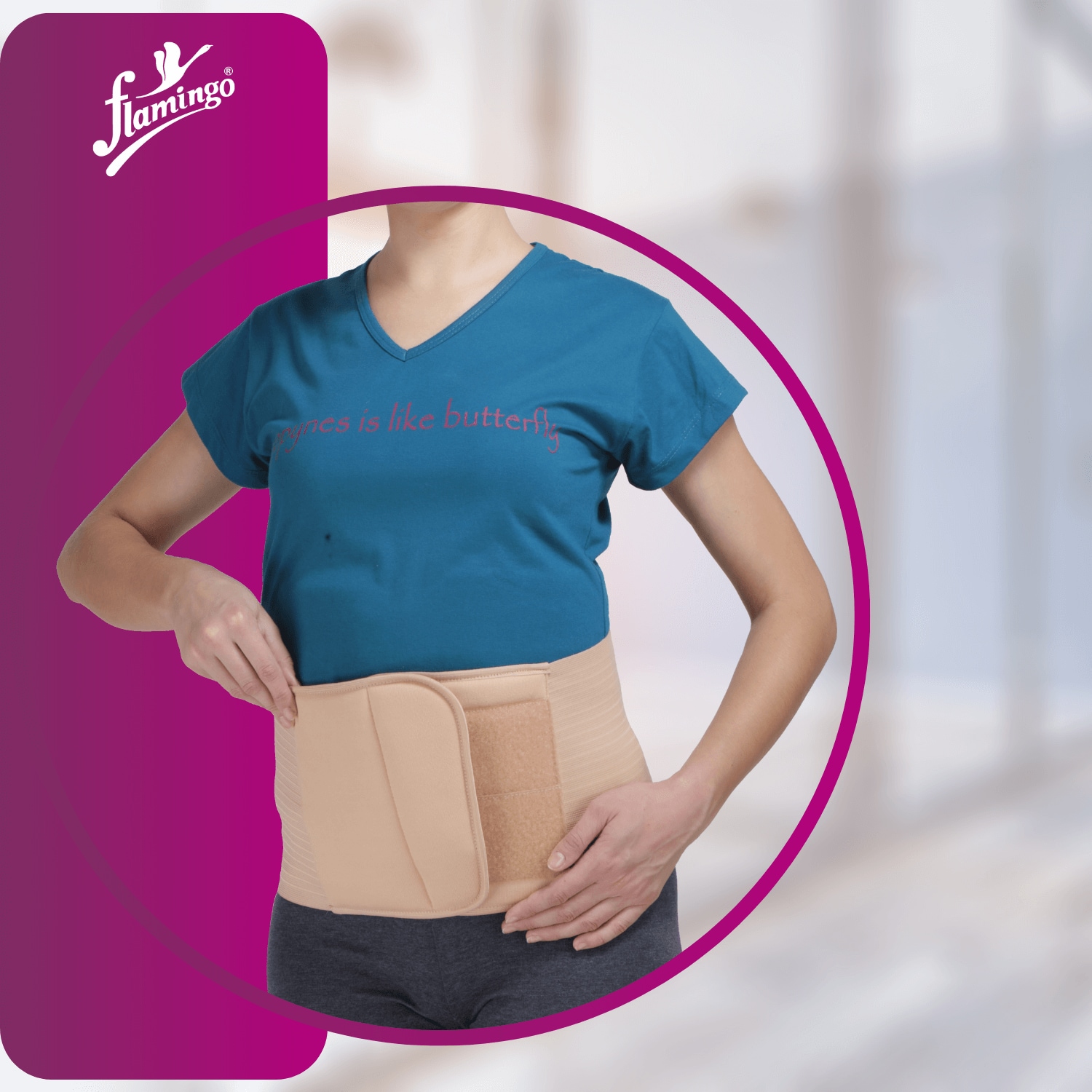 Flamingo Abdominal Binder Belt Post Pregnancy (XXL, DOC2520XXL) in