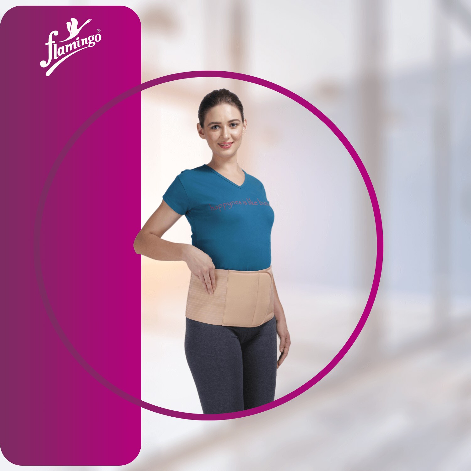Flamingo Abdominal Binder Belt Post Pregnancy (XXL, DOC2520XXL) in