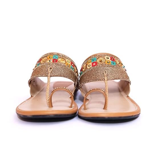 Flat Fashion Sandals For Women (Beige) in Delhi at ₹ 99 ₹ 750
