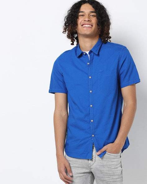 Flying Machine Mens Cotton Shirt with 