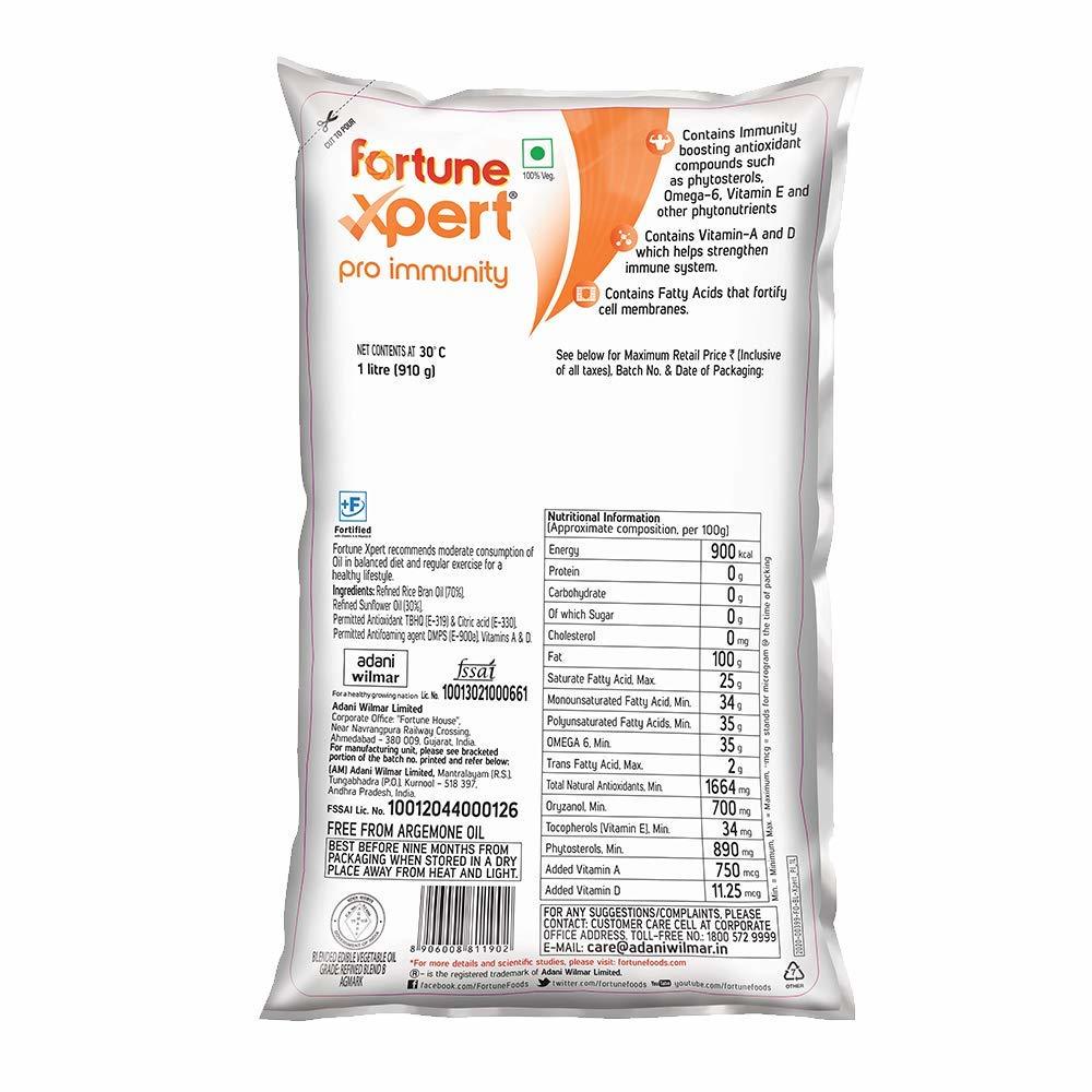 Fortune Xpert Pro Immunity Oil (1 ltr Pouch)