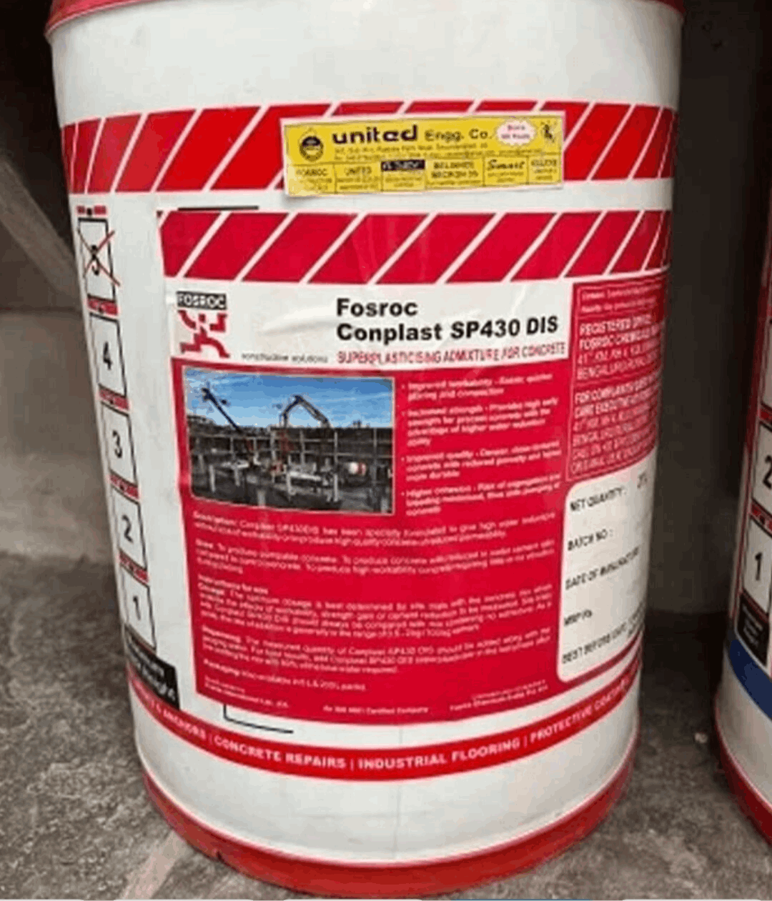 Fosroc Conplast SP430 Concrete Admixture Bucket in Gandhinagar Gujarat ...