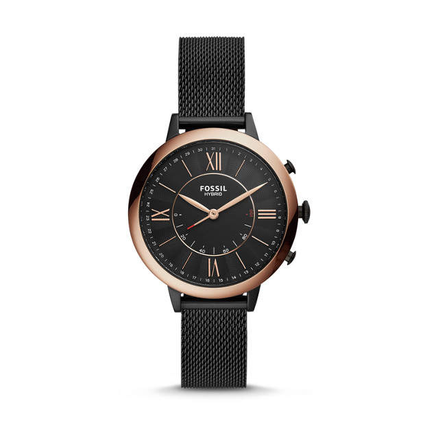 Fossil Hybrid Smartwatch Jacqueline Stainless Steel (Black) in