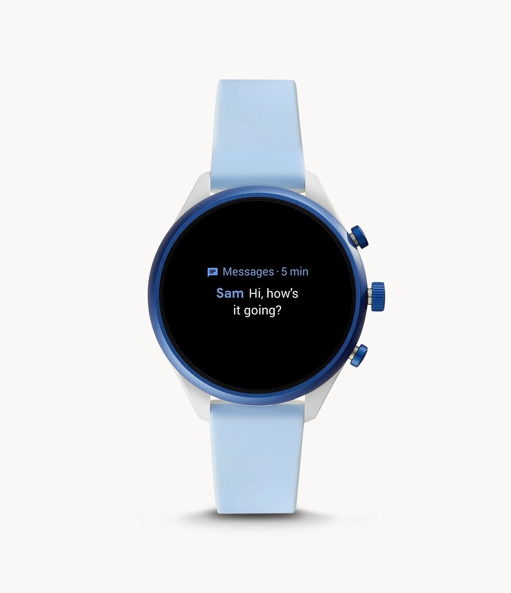 Fossil Sport Smartwatch 41mm Light Blue Silicone in Mumbai at