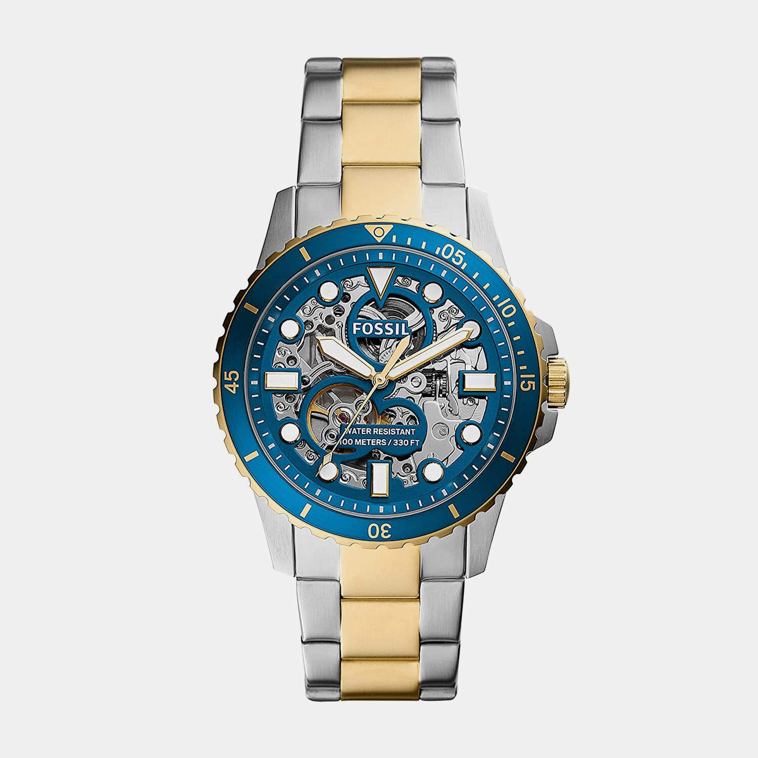 Fossil Watch Men Fb-01 Stainless Steel Dive-Inspired Casual Quartz