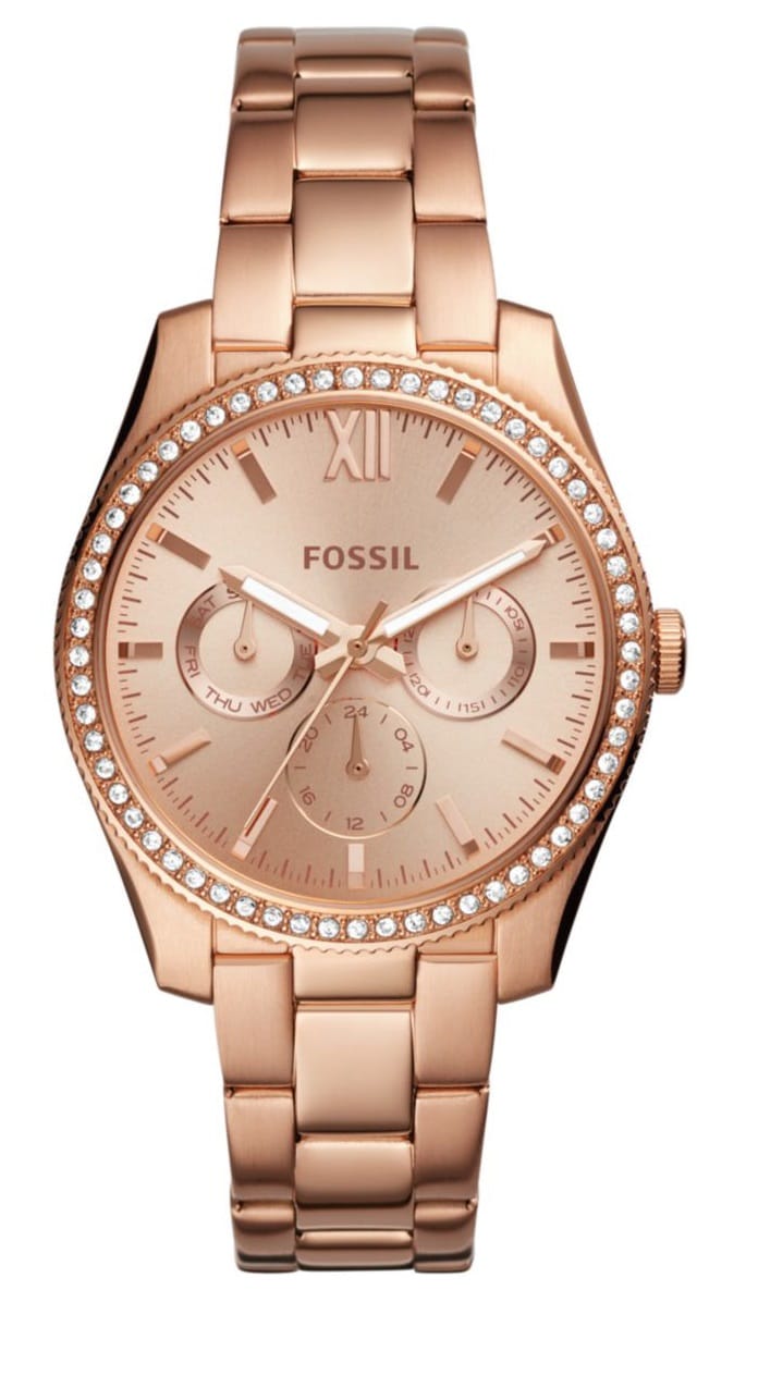 Fossil ES4315 Multifunction Women Watch (Steel, Rose Gold) in