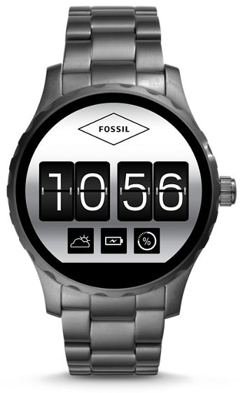 Fossil Unisex Q Marshal Touchscreen Smoke Stainless Steel Smart