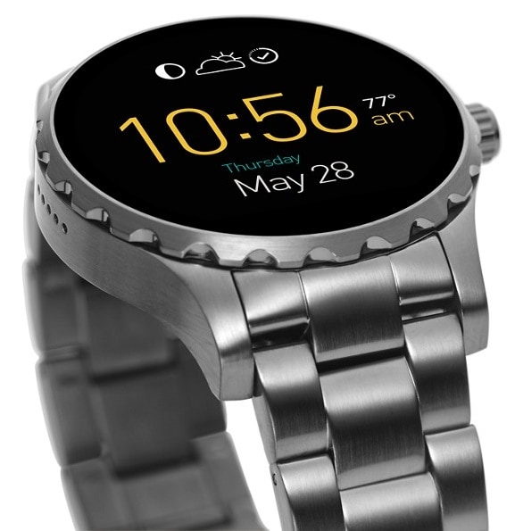 Fossil Unisex Q Marshal Touchscreen Smoke Stainless Steel Smart